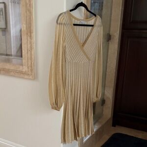 Missoni Gold Long-Sleeve Dress